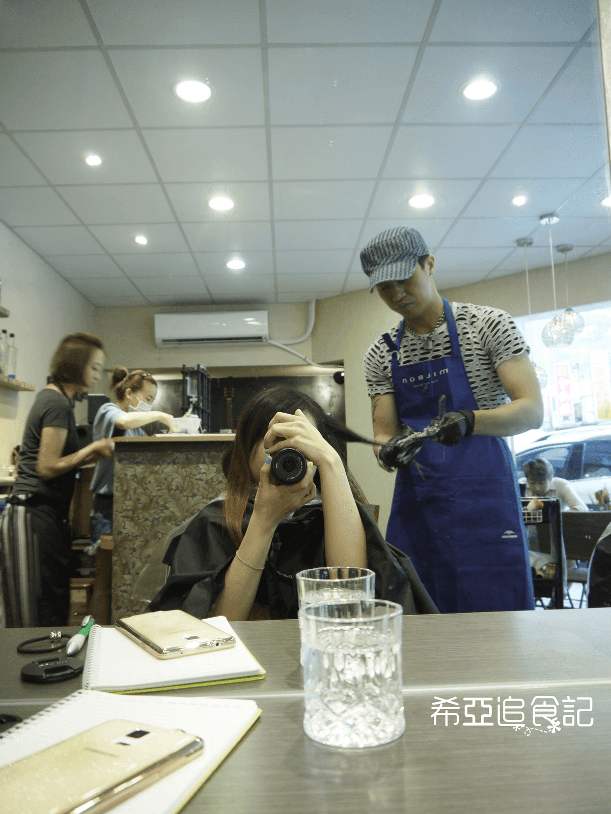 【台中染髮推薦】Wesley Danyin Hair Salon  W.D. の 漂髮 & 挑染 & 染髮 & 護髮(霧感咖啡/藍紫色) ➽ 環境燈光美 設計師服務好 染髮後還會送上一杯特調冰滴咖啡