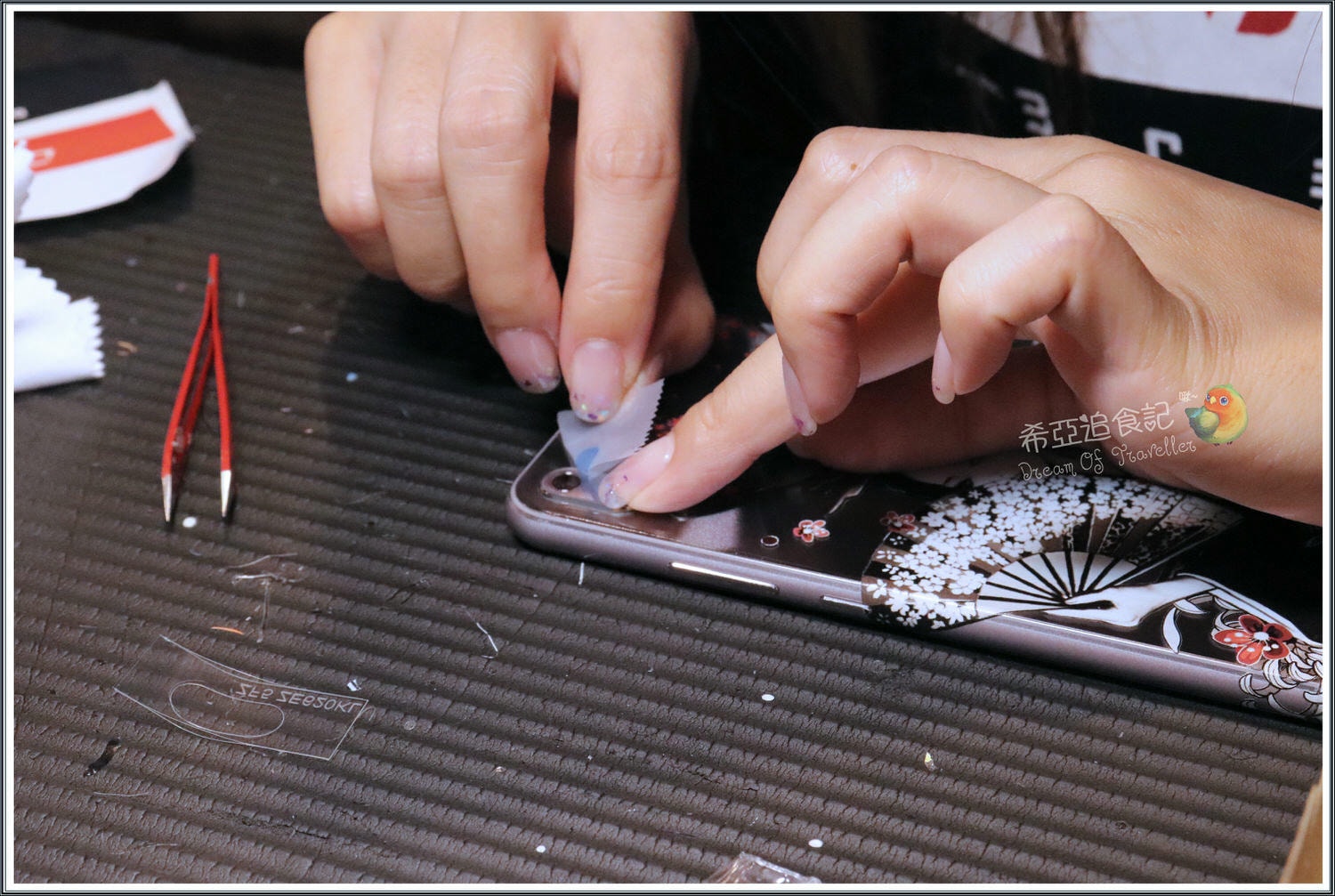 【台中包膜推薦】DEVILCASE の Android zenfone 5 全機包膜 & 螢幕保護貼 & 手機配件(台中/逢甲夜市) ➽ 包君滿意 獨家藝妓花魁精緻包膜圖案