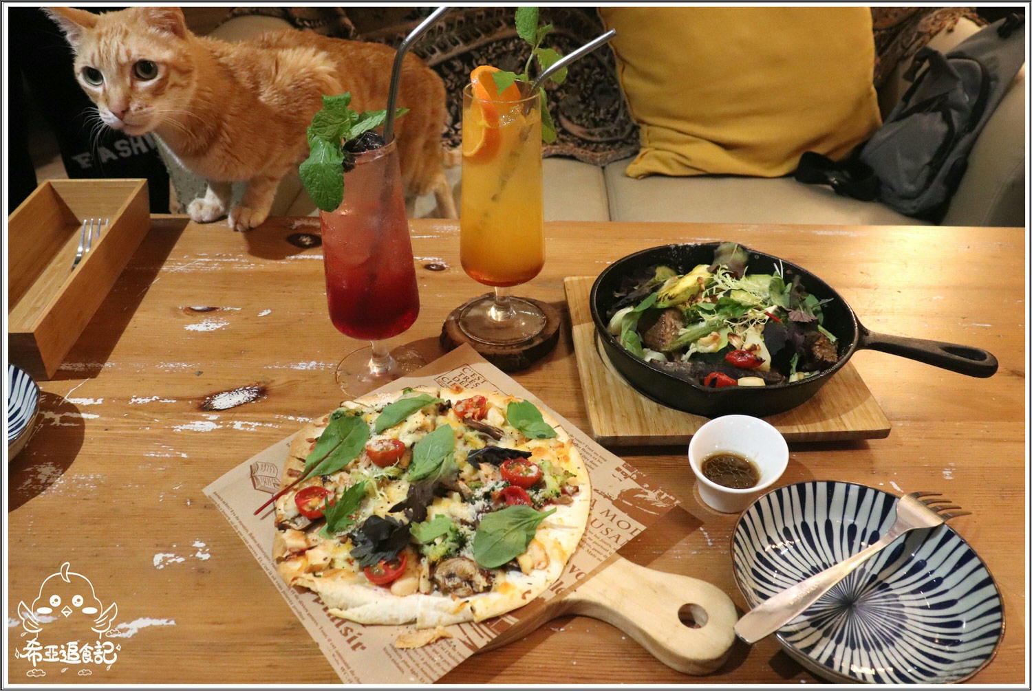 【台中異國餐館推薦】沐沐任性/餐酒/分享空間 の 蔬菜野菇義大利麵 & 天菜 & 你是我的菜 & 檸檬草的味道 & 十分鐘的戀愛  ➽ 異國風餐館，聚會變得超有氣氛 – 五辛素